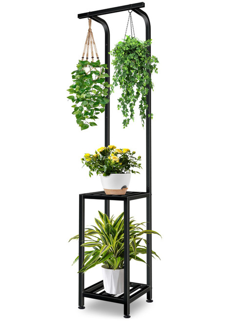 Plant Stand Indoor Outdoor, Heavy Duty Pedestal Stands 12''Lx12''Wx65''H