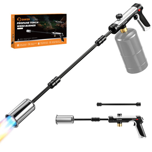 Saker 2-in-1 Propane Torch Weed Burner with Adjustable Flame
