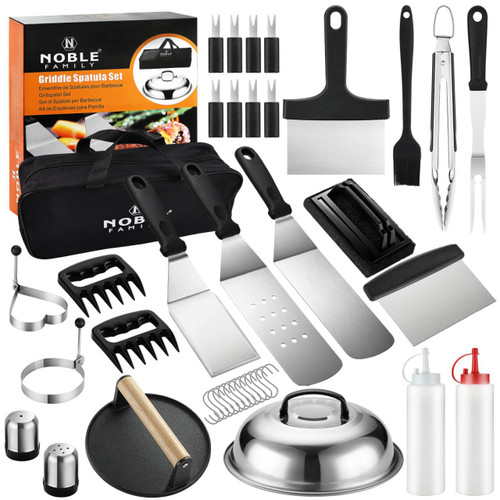 N NOBLE FAMILY 38PCS Griddle Accessories Kit, Professional Grill Tools Set