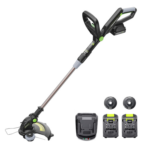 NovorikX 20V String Trimmer Cordless, 12 Inch Battery Powered Grass Trimmer for Women & Seniors, 2 x 2.0Ah Batteries & Charger Included, 3.7lbs Light Weight Weed Wacker