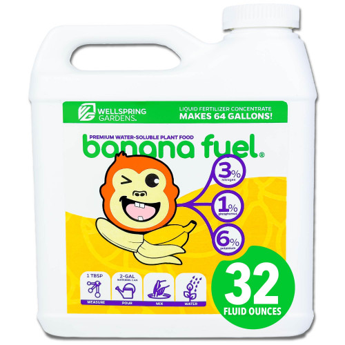 Banana Fuel Liquid Fertilizer by Wellspring Gardens (32 fl oz)