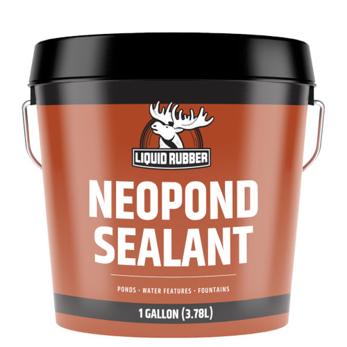 Liquid Rubber NeoPond Waterproof Pond Sealant, Fish/Plant Safe, 1 Gallon