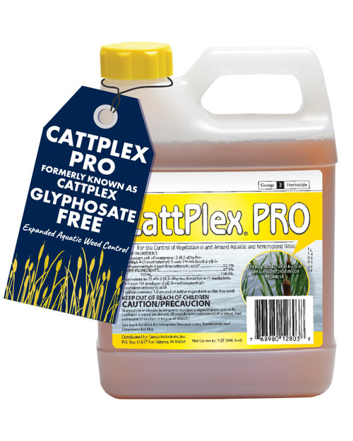 CattPlex Pro - Aquatic Herbicide - Kills Cattails, Water Lilies, Grasses & More - Quart (32 Ounces)