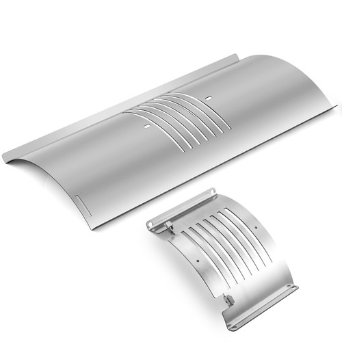 Upgraded Flame Broiler Kit PB1100PS1 Replacement Parts for Pit Boss Flame Broiler Slide Cover Bottom Pro Series 1100 1150 1600 1000 Austin XL PB1000XLW1 PB1150PS2 PB1600PS1 Grill Parts Broiler Plate