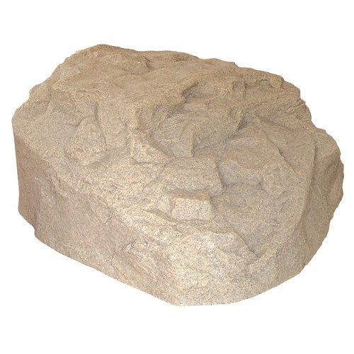 EMSCO Landscape Rock Cover, Sandstone, Low Profile Boulder, Lightweight Fake Rock for Concealing Septic Lids, Irrigation Controls & Utility Boxes
