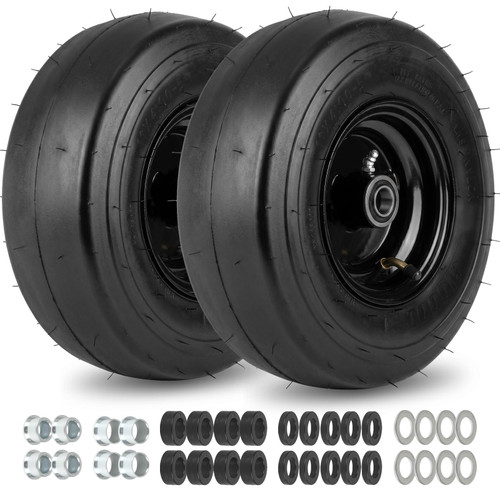 GICOOL 11x4.00-5 Rubber Lawn Mower Tire and Wheel, for Zero Turn Mower