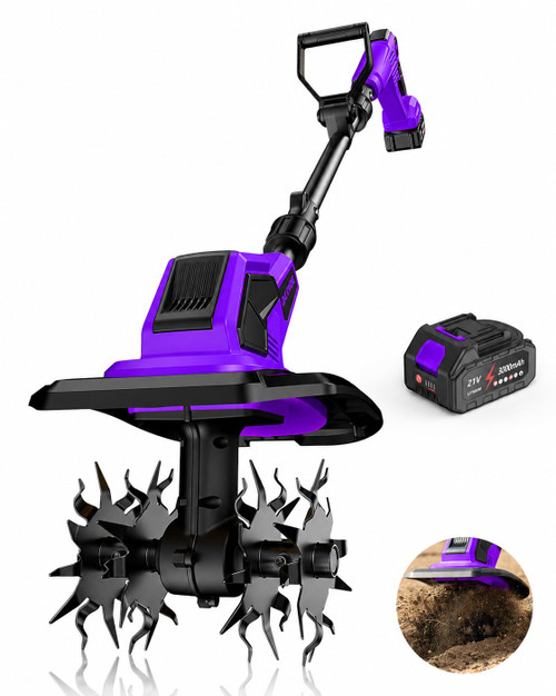 DEGGE Purple Tiller with One Battery