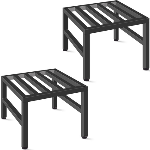 Plant Stand Indoor Outdoor, Heavy Duty Wrought Iron Pedestal Stands 2 Pack
