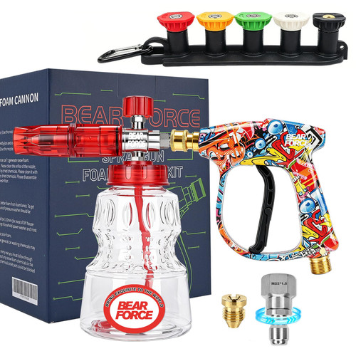 BEAR FORCE Pressure Washer Spray Gun & Foam Cannon Foam Gun, Car Washing