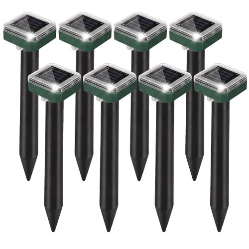 Mole Repellent Solar Powered Gopher Repellent Ultrasonic Deterrent for Lawn