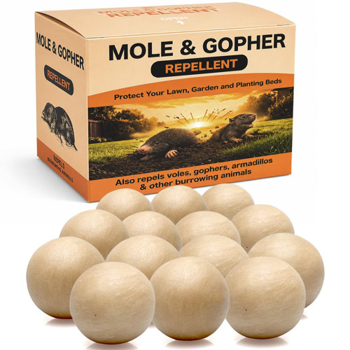 Kopplvn Mole Repellent, Gopher Repellent for Lawn, Groundhog Deterrent-16P