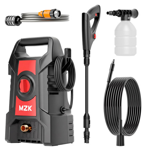 MZK Lightweight Pressure Washer, Portable Power Cleaner with Foam Cannon