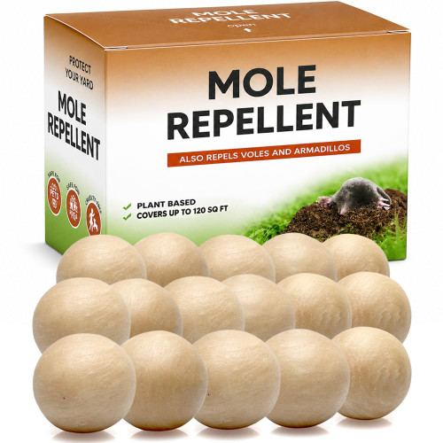 KQCWKH Mole Repellent, Gopher Repellent, Groundhog Repellent Outdoor 16P