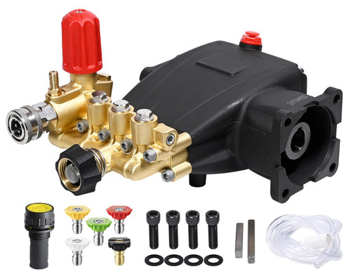 YAMATIC 3/4" Shaft Triplex Pressure Washer Pump 2800-3700 PSI 2.5 GPM