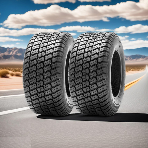 16x6.5-8 Lawn Mower Tire,16x6.50x8 Tire, 16x6.5-8 for Tractor Riding Lawnmowers,16-6.50-8 Lawn Mower Tubeless Tires - Premium 4PR Tubeless Tires with Enhanced Durability
