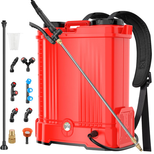 Battery Powered Backpack Sprayer for Milwaukee M18 Battery, 5.3 Gallon, 100 PSI Electric Weed Sprayer, Yard Graden Sprayer with Telescopic Wand, 7 Nozzles, Backpack Sprayer 18v (Battery Not Included)