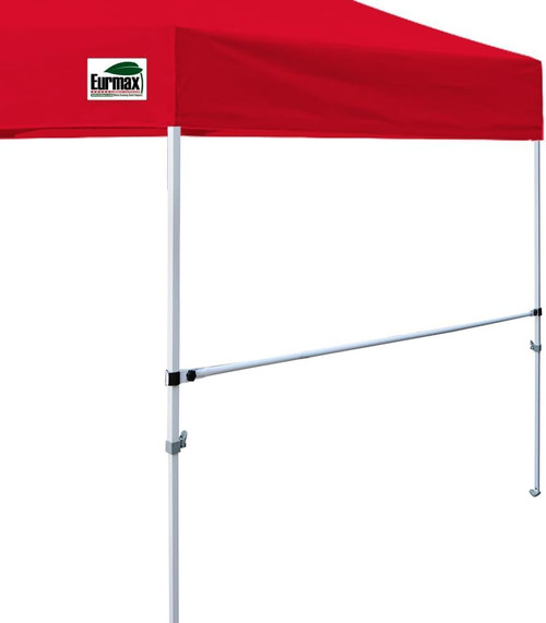 Eurmax USA 2-Pack Canopy Tent Rail Bars, 10ft Universal Half Wall Support Bar Kit with Connectors, Pop Up Canopy Frame Reinforcement Hardware for 10x10 Event Tent, Vendor Booth Accessories