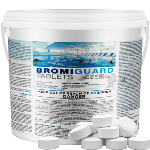 【10 lbs】 1-Inch Bromine Tabs, Chemical Sanitizer for Spas & Hot Tubs, Bromine Chemical Tabs