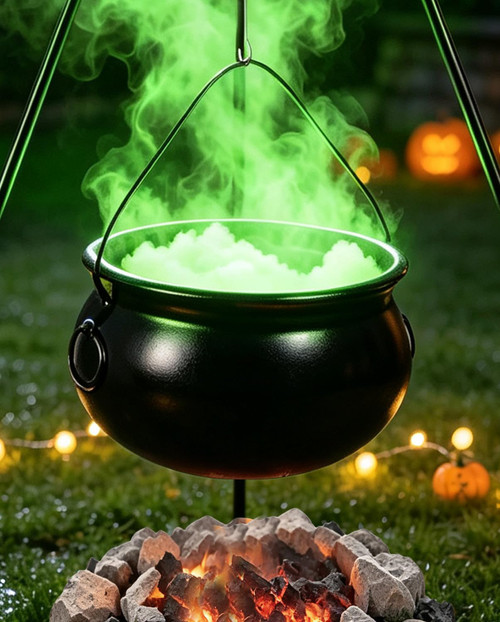 Halloween Decorations Outdoor Large Witch Cauldron with 52" Tripod Stand