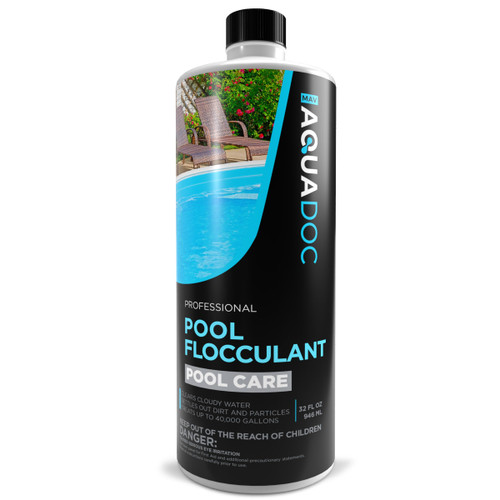 AquaDoc Swimming Pool Flocculant for Inground & Above Ground Pools - 32 oz