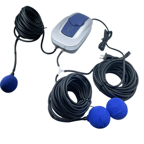 Hnjasnee pond aerator pump pond aerator, pond aerators for outdoor ponds1000 & 2000 Gallons ，Voltage120V 4.5W Electric Water air Pump (blue（pond air2）)