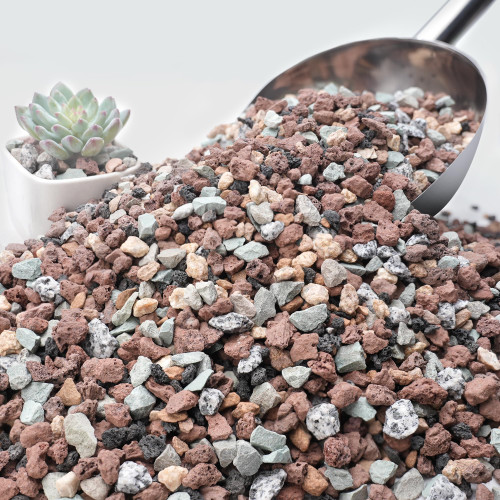 NUPICK 20lb Mix Horticultural Lava Rocks for Plants, 3/8" Gravel for Cactus