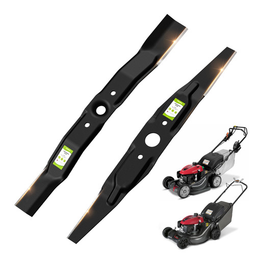 Fismiuta Lawn Mower Blades for Honda HRR216 HRM215 Series, High Lift Mulching Blades for Walk Behind Mowers, 21" Twin Blade Set Replaces OEM no. 72531-VE2-020, 72511-VE1-020 (Set of 2)