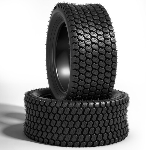 MOTOOS 16x6.50-8 Lawn Mower Tires, 2 Ply Tubeless, Set of 2