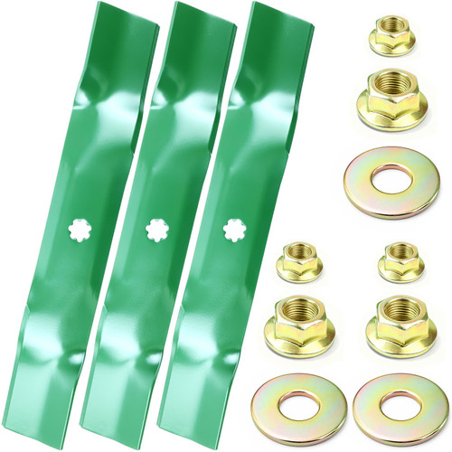 POSEAGLE GY20852 Mower Blades for John Deere 48 Inch D140 S140 E140 Decks