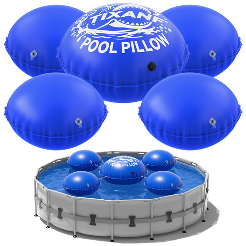 4+1 Combined Pool Pillow,0.8mm Thick Pool Pillows for Above Ground Pools