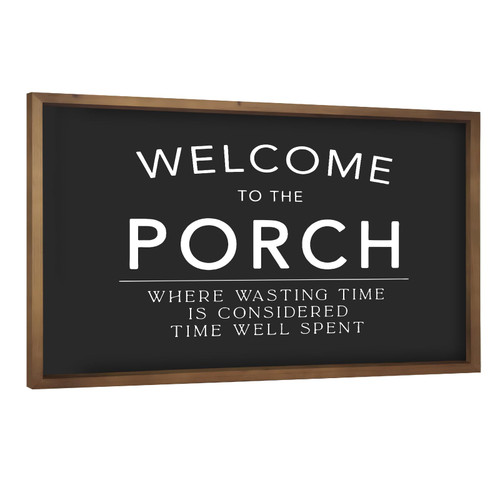 flangairy 23.6"x15.7" Welcome to Our Porch Sign