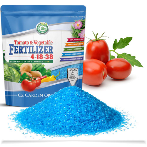4-18-38 Fertilizer Made in USA – 100% Water Soluble Plant Food for Hydroponics and Soil Gardens - Tomatoes, Peppers & Leafy Greens - Super Concentrated - Makes 1000 Gallons!