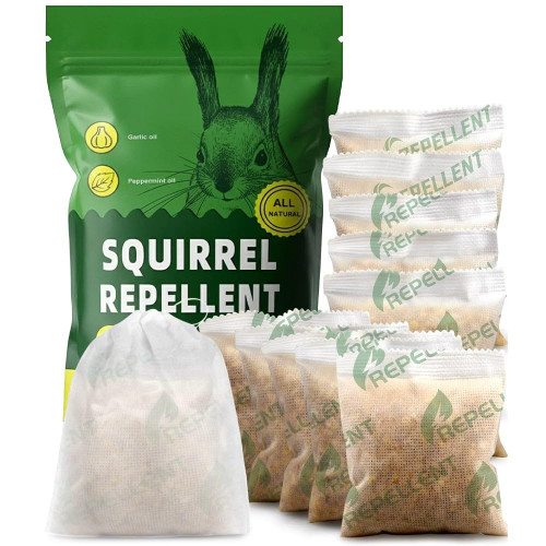 PDKIVFI Squirrel Repellent Outdoor, Chipmunk Repellent Outdoor, 10 Packs