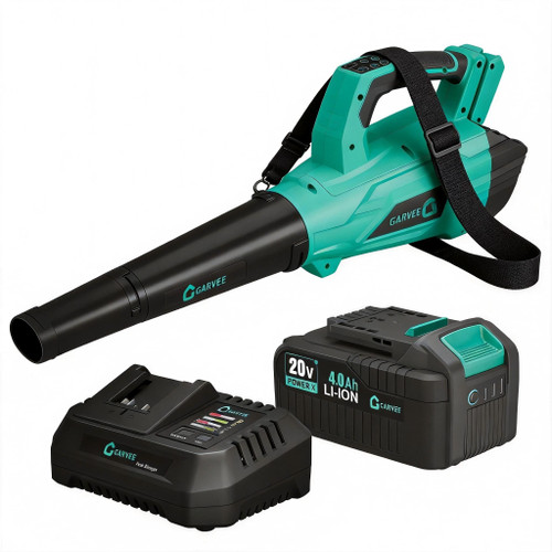 Garvee Brushless Leaf Blower Cordless 20 V 4.0Ah,Fast Charge 750 CFM