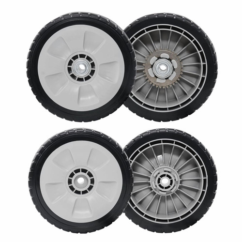 4 Pack HRR216 Lawn Mower Drive Wheels,2 Back 42710-VE2-M02ZE and 2 Front 44710-VL0-L02ZB Replace for Honda HRR216 HRT216 HRR2168vka etc 21Inch Lawn Mower