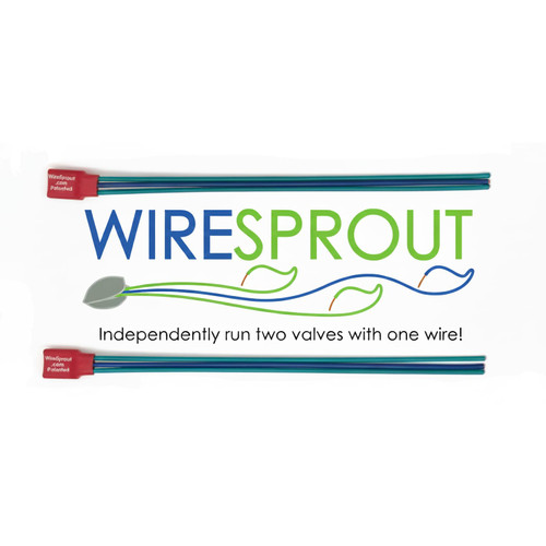 WireSprout Sprinkler Wire Multiplier & Repair Device – Run Two Sprinkler Valves on One Wire – Fix Broken Irrigation Wires Without Digging – 24V Controller Compatible