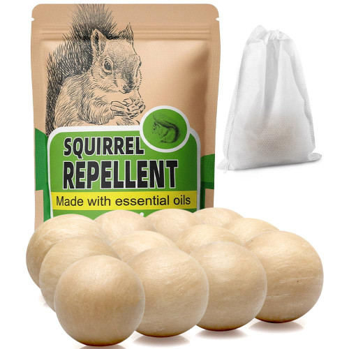 KsopoG Squirrel Repellent Outdoor, Chipmunk Away Repellent for Garden-12P