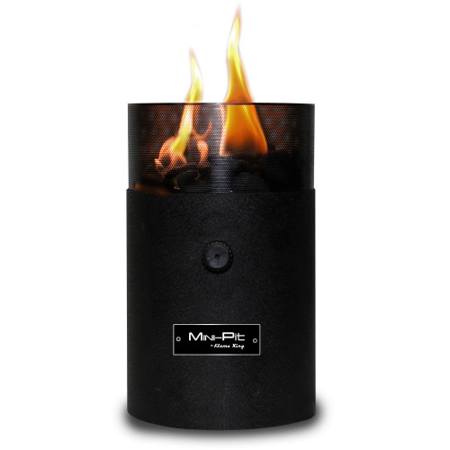 Flame King Mini Tabletop Fire Pit, Dual Fuel Propane and Butane, Smokeless Odorless Flame, Portable Great for Outdoor