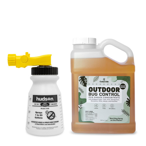 Cedarcide Outdoor Bug Spray | Kills & Repels Mosquitoes, Ticks, Fleas, Mites & More with Natural Essential Oils | Family & Pet-Safe | PCO Choice | Gallon