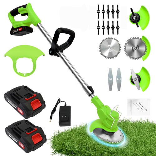 650W 3-in-1 Cordless Weed Wacker, 24V Cordless Weed Trimmer