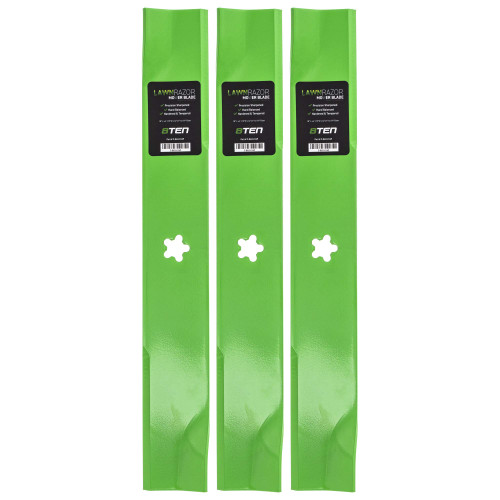8TEN LawnRAZOR Mower Blade for Husqvarna 539112079 High-Lift 3-Pack
