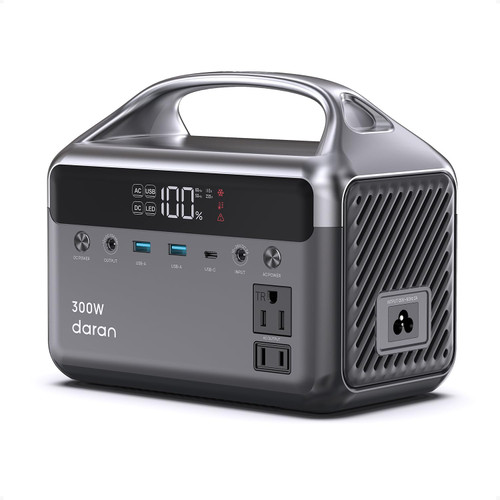 Portable Power Station 192Wh Solar Generator with AC Outlets 600W Surge