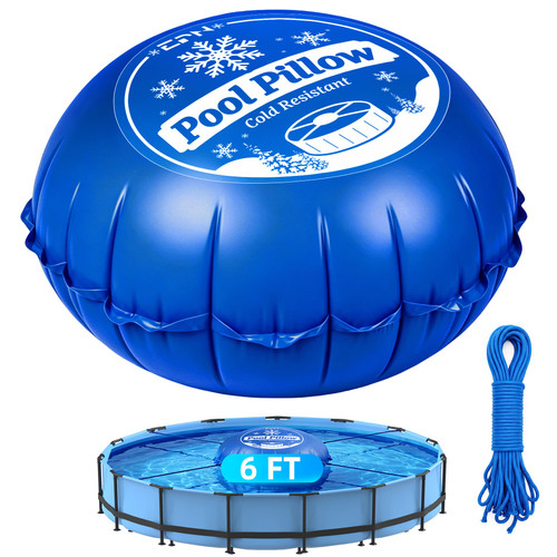 EPN 6 Ft Round Pool Pillows for Above Ground Pools, Cold-Resistant Pillow