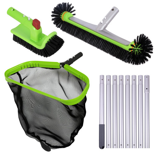 Sepetrel 4-Piece Pool Cleaning Kit with 10.5 FT Adjustable Pole