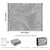 Vaukki Waterproof Outdoor Rug 8x10, Grey Striped Patio Mat