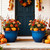 Autodaya 15" Large Planters for Outdoor Plants Set of 2 Plastic Flower Pots