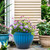 Autodaya 15" Large Planters for Outdoor Plants Set of 2 Plastic Flower Pots
