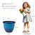 Autodaya 15" Large Planters for Outdoor Plants Set of 2 Plastic Flower Pots