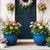 Autodaya 15" Large Planters for Outdoor Plants Set of 2 Plastic Flower Pots