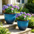 Autodaya 15" Large Planters for Outdoor Plants Set of 2 Plastic Flower Pots